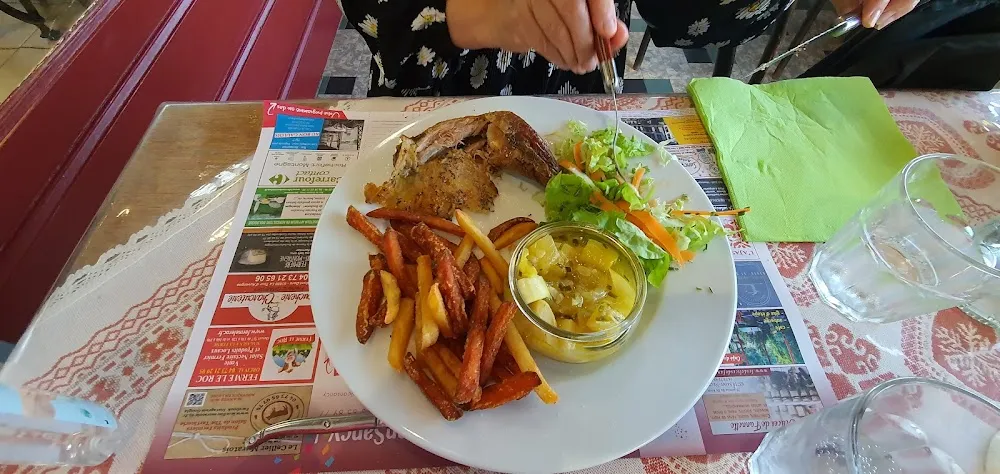 Cuisse de Volatiles En Conserve Avec Frites Cramées