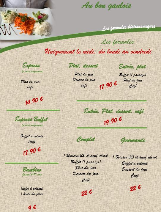 Au bon Gaulois - Menu Image 2